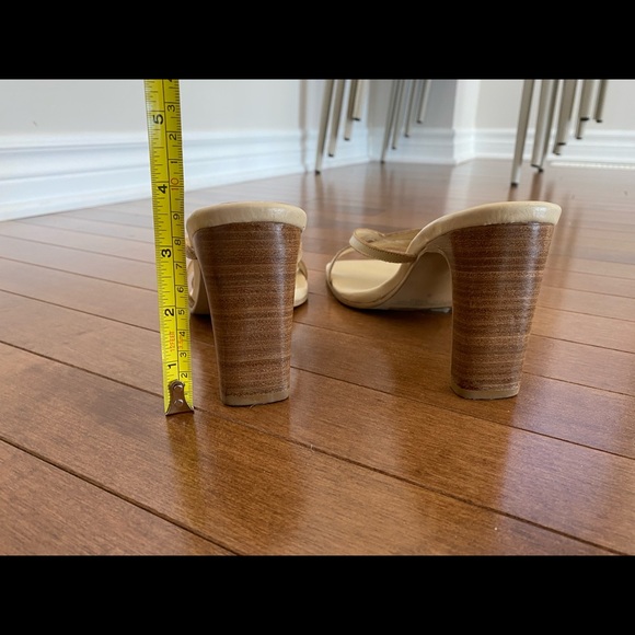 Beige strappy sandal - 3.5 inch - Picture 2 of 9